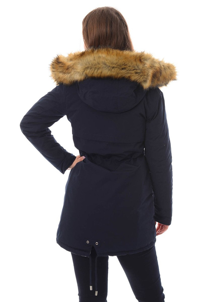 Damska Dwustronna Zimowa Kurtka Molly Granatowa