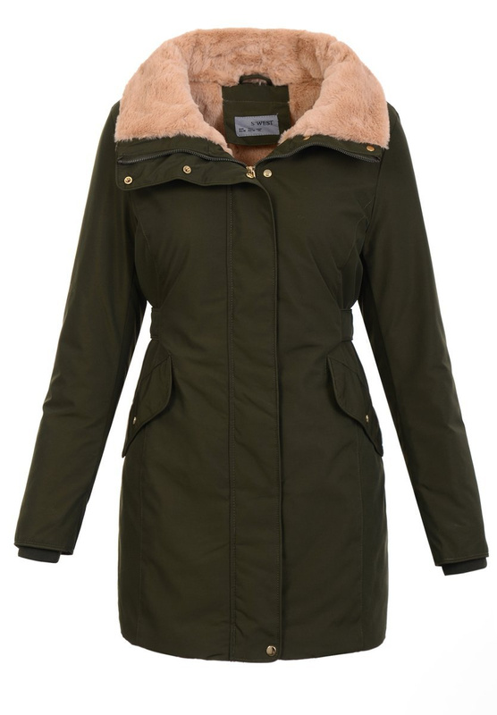 Zimowa Kurtka Parka Mirela Zielona