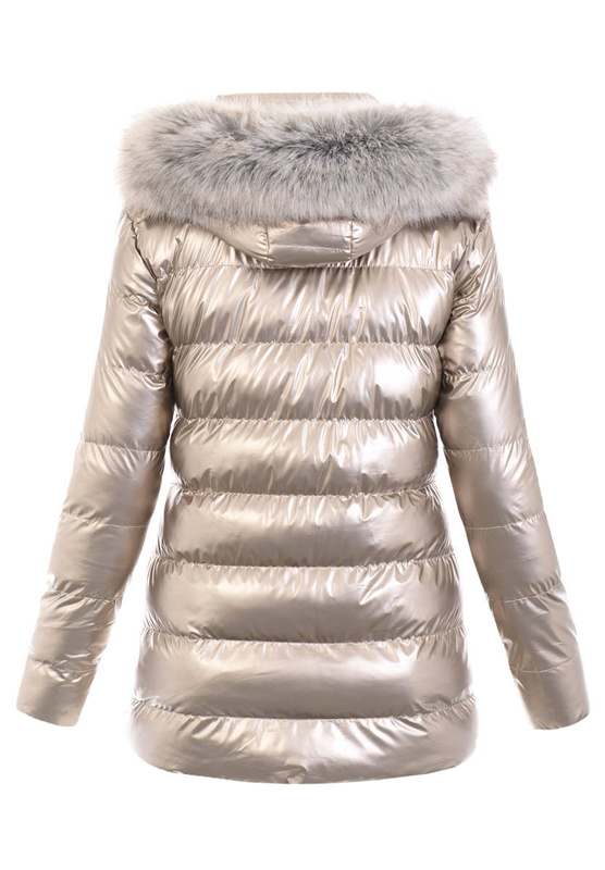 Damska Kurtka Ortalionowa Blanka Złota