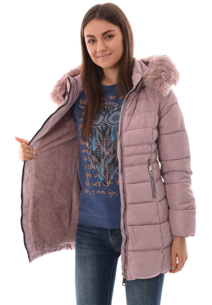 Damska Zimowa Kurtka Ortalionowa Ilona Różowa