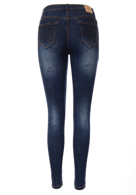 Damskie Spodnie Granatowe