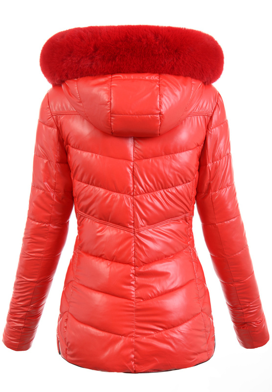 Damska Kurtka Zimowa Emily Czerwona