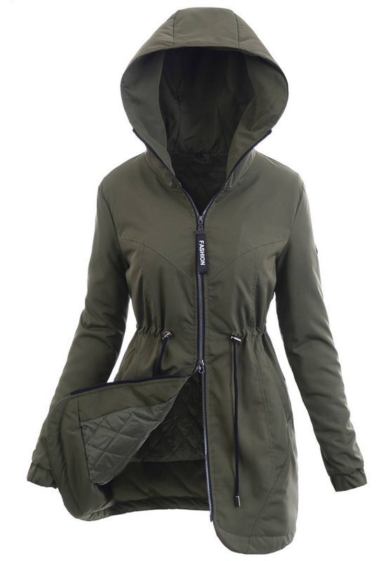 Damska Wiosenna Kurtka Rebeka  Zielona