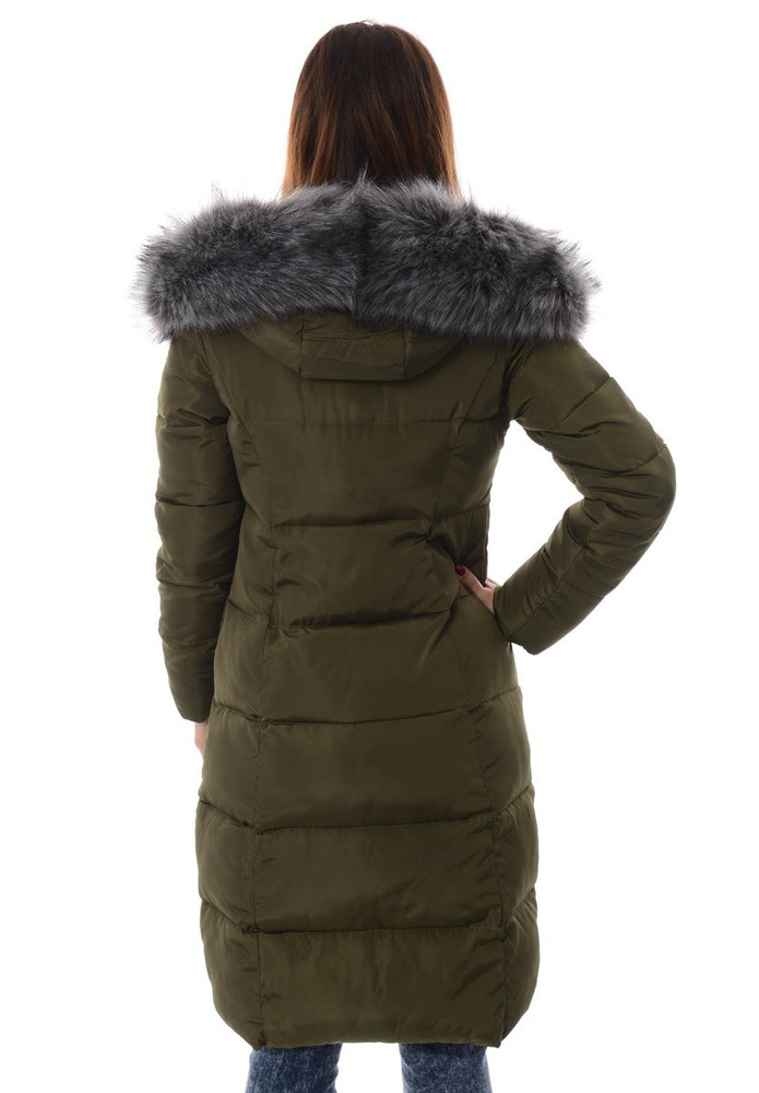 Damska Zimowa Kurtka Ortalionowa Stefania Khaki