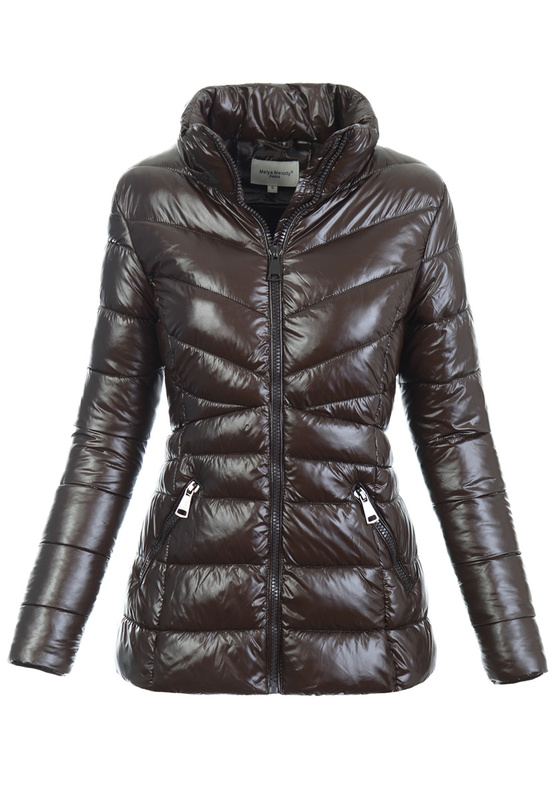 Damska Kurtka Pikowana Greta Brązowa