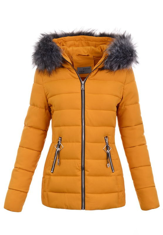 Damska Kurtka Ortalionowa Leonia Żółta