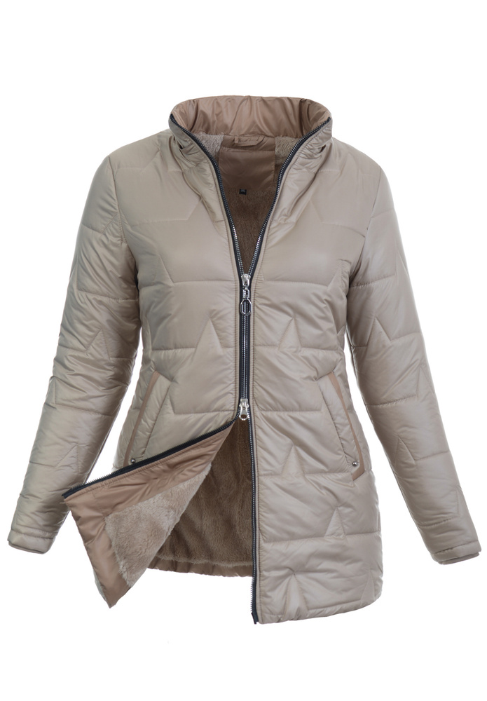 Damska Kurtka Zimowa Apolonia Beżowa