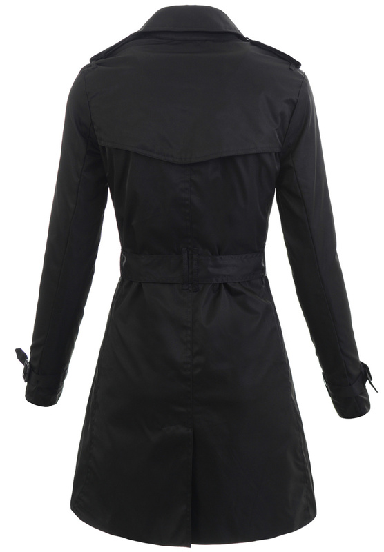 Damska Kurtka Parka Wiosenna Judie Czarna