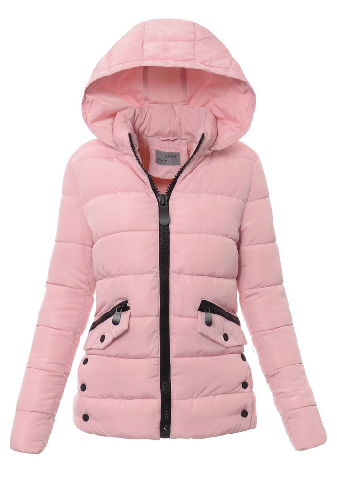 Damska Zimowa Kurtka Ortalionowa Sonia Różowa