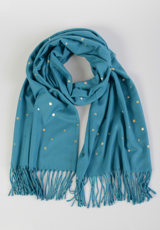 Szal Damski Turkusowy