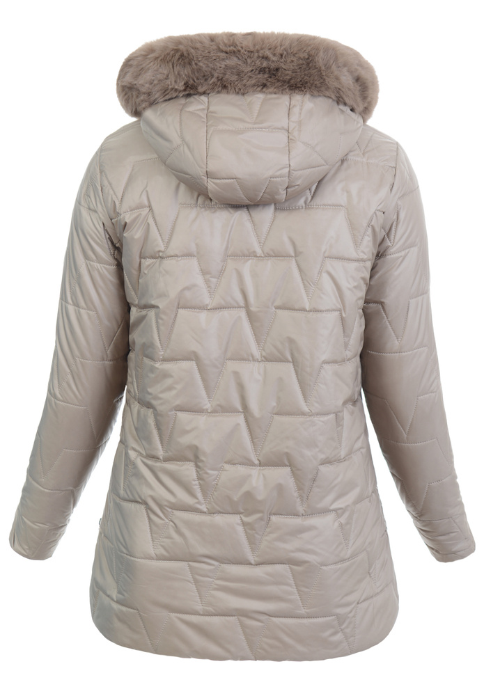 Damska Kurtka Zimowa Czesława Beżowa