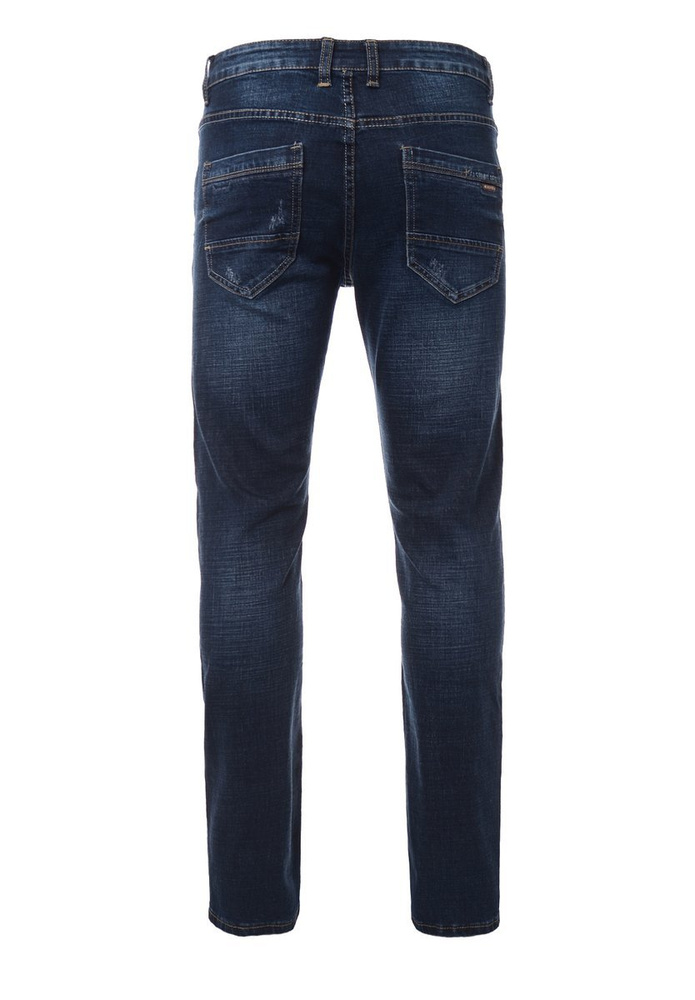 Męskie Spodnie Jeansowe Granatowe