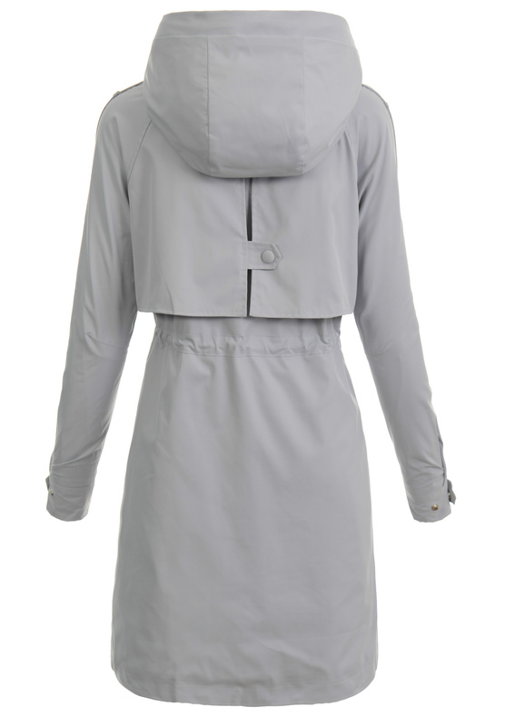 Damska Kurtka Parka Wiosenna Idalia Niebiesko- Szara