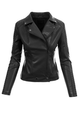 Damska Kurtka Ramoneska Angela Czarna