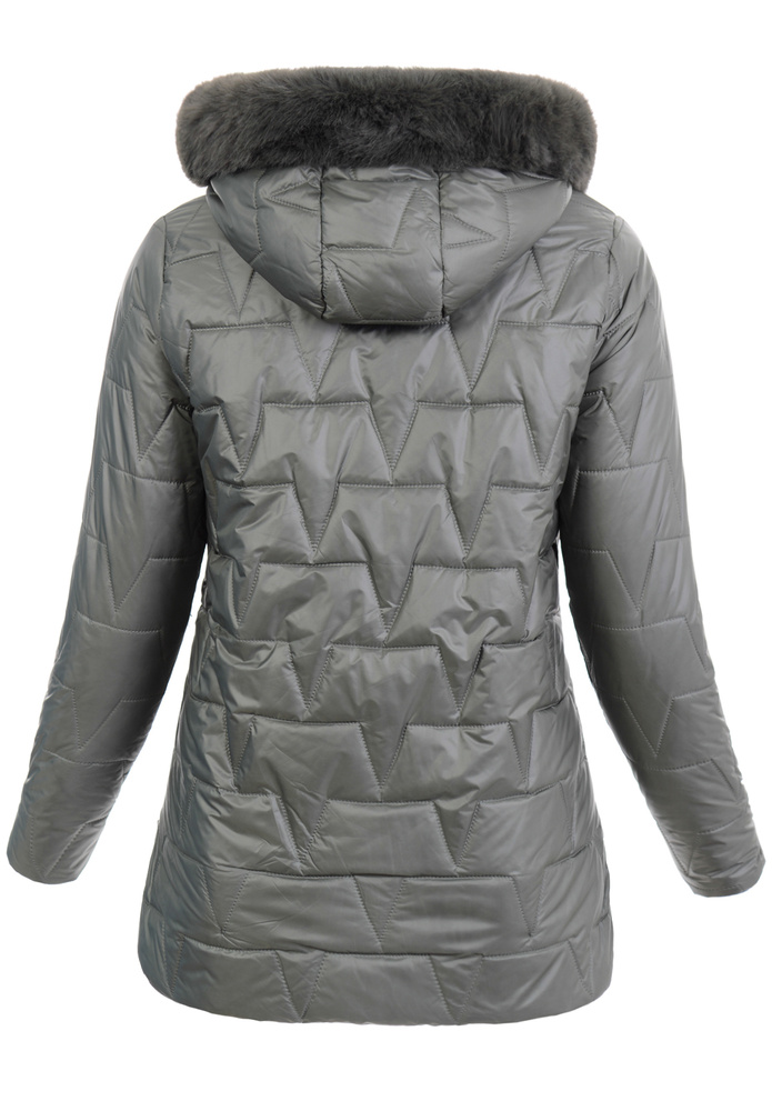 Damska Kurtka Zimowa Czesława Zielona