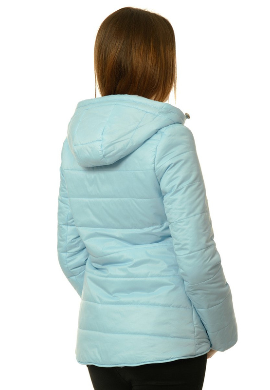 Damska Jesienna Wiosenna Kurtka Paula Błękitna
