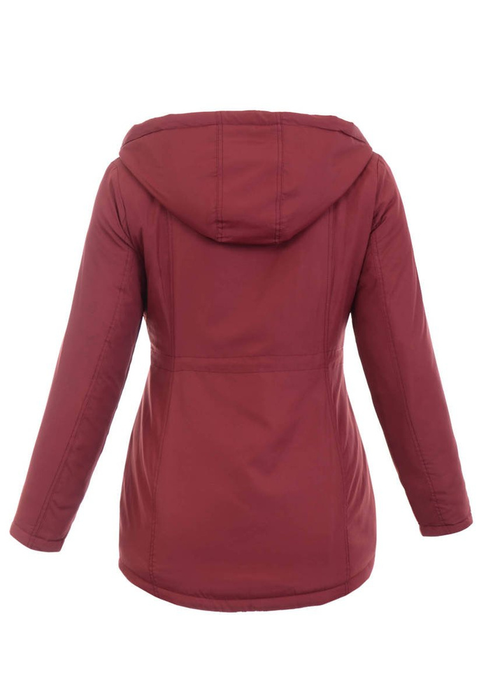 Damska Wiosenna Kurtka Marcjanna Bordowa
