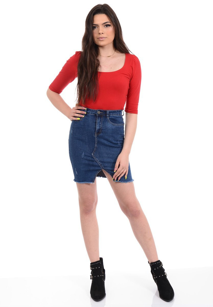 Damska Bluzka Czerwona