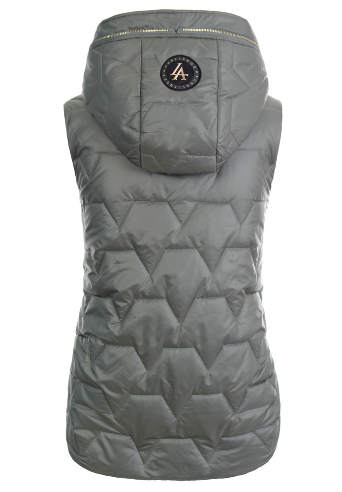 Damska Kamizelka Bezrękawnik Izyda Zielony