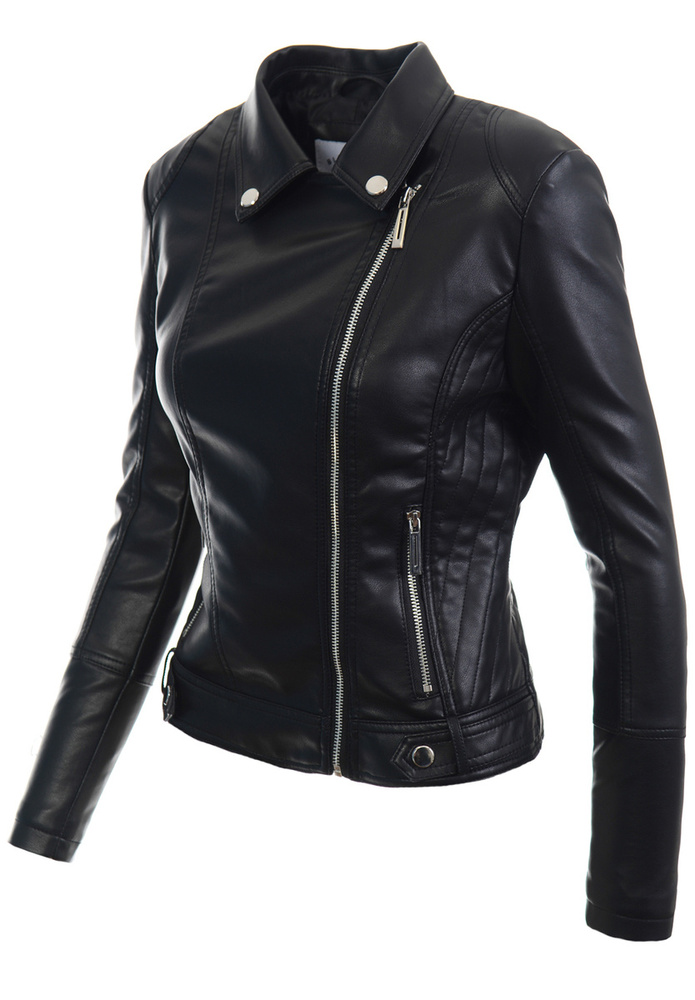 Damska Kurtka Ramoneska Kely Czarna