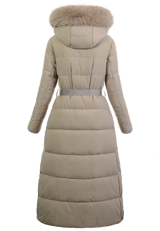 Damska Kurtka Ortalionowa Długa Lorena Kawowa
