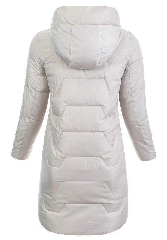 Damska Kurtka Pikowana Długa Erika Beżowa