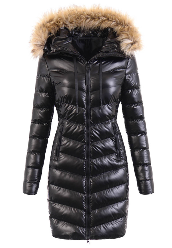 Damska Kurtka Zimowa Ortalionowa Viktoria Czarna