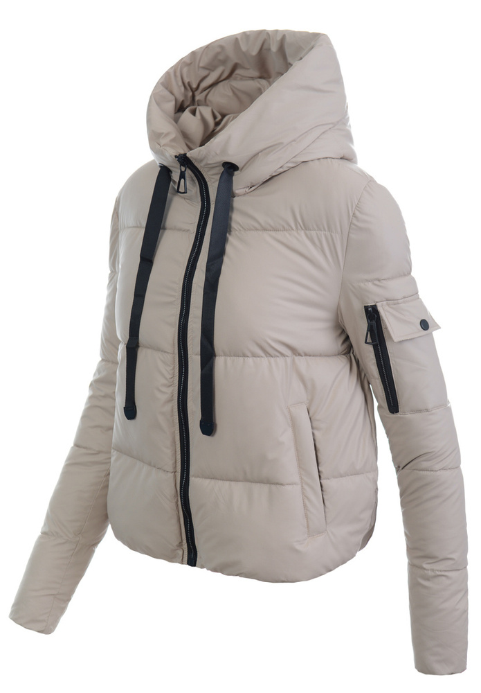 Damska Kurtka Zimowa Hiacynta Beżowa