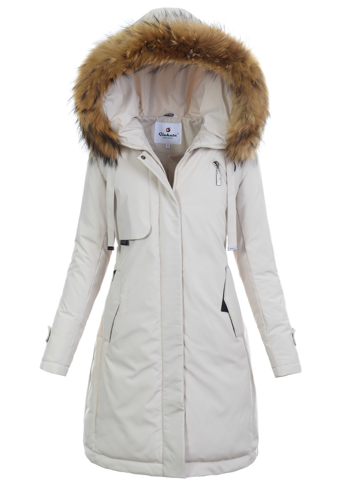 Damska Kurtka Zimowa Beata Beżowa