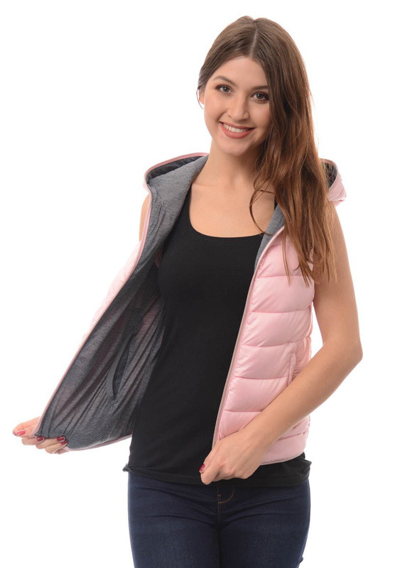 Damska Kamizelka Bezrękawnik Ines Różowy