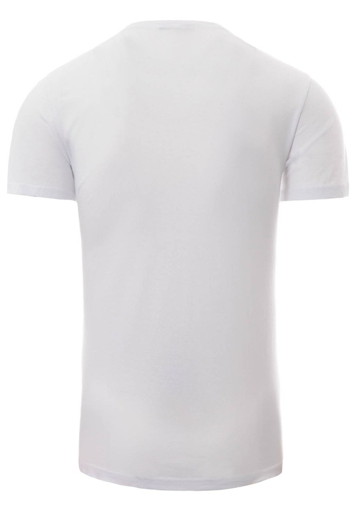 Męska Koszulka T-Shirt Gładki Biały
