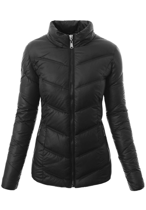 Damska Zimowa Kurtka Ortalionowa Czarna