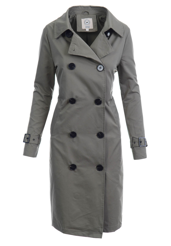 Damska Wiosenna Kurtka Płaszcz Parka Nancy Zielony