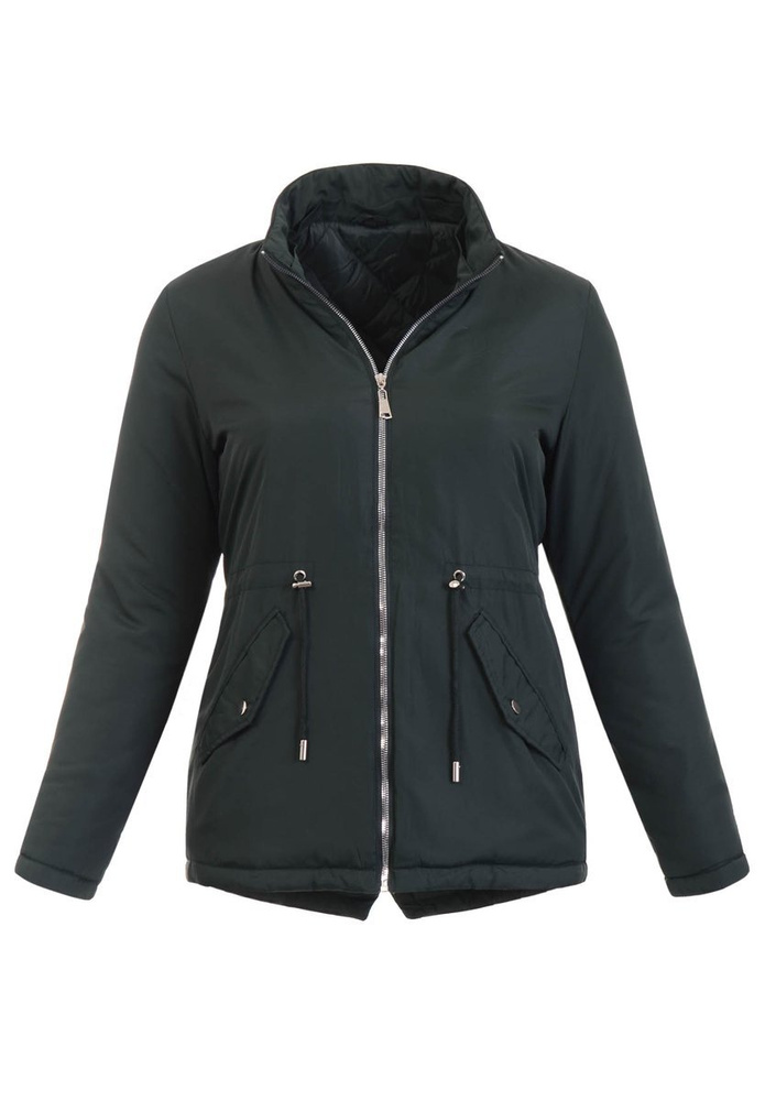 Damska Wiosenna Kurtka Franciszka Ciemnozielona