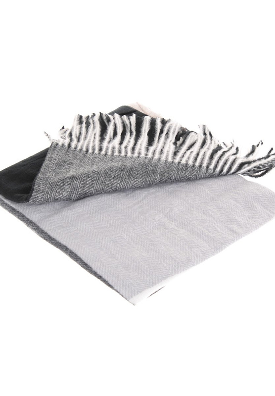 Chusta Damska Czarno Szara