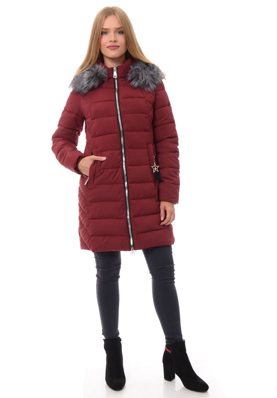 Damska Kurtka Ortalionowa Milena Bordowa