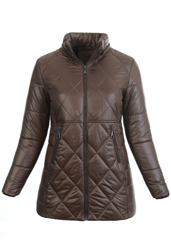 Damska Kurtka Ortalionowa Aldona Brązowa