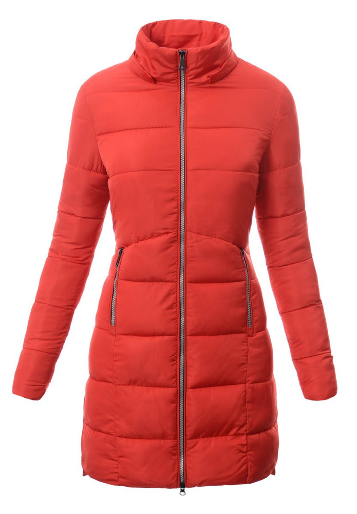 Damska Zimowa Kurtka Ortalionowa Magda Czerwona