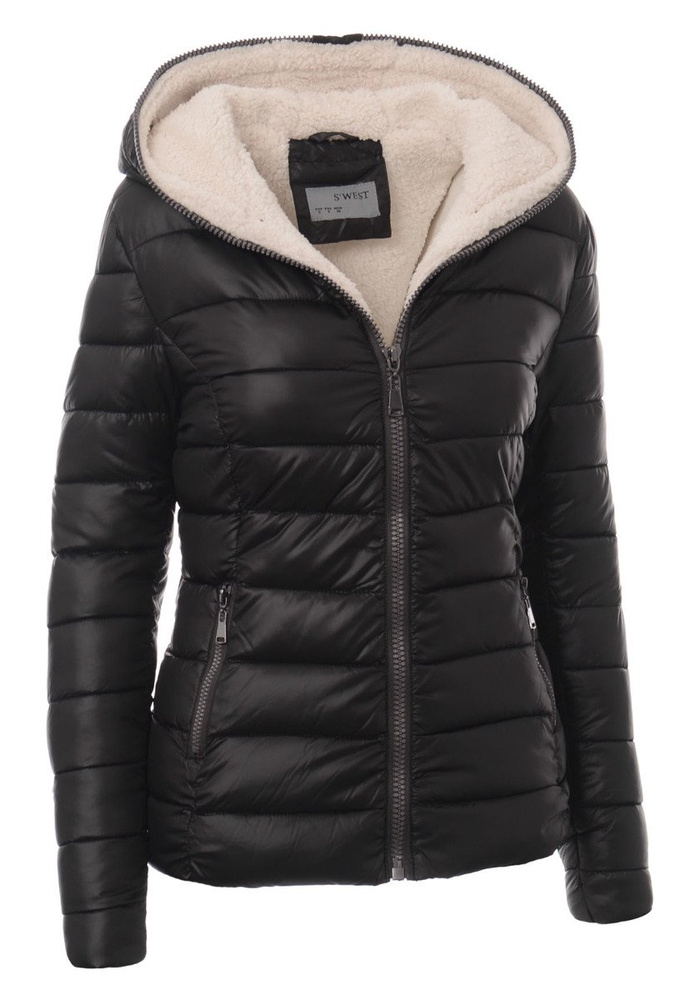 Damska Zimowa Kurtka Ortalionowa Czarna
