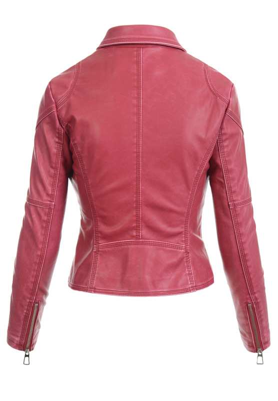 Damska Kurtka Ramoneska Eliza Czerwona