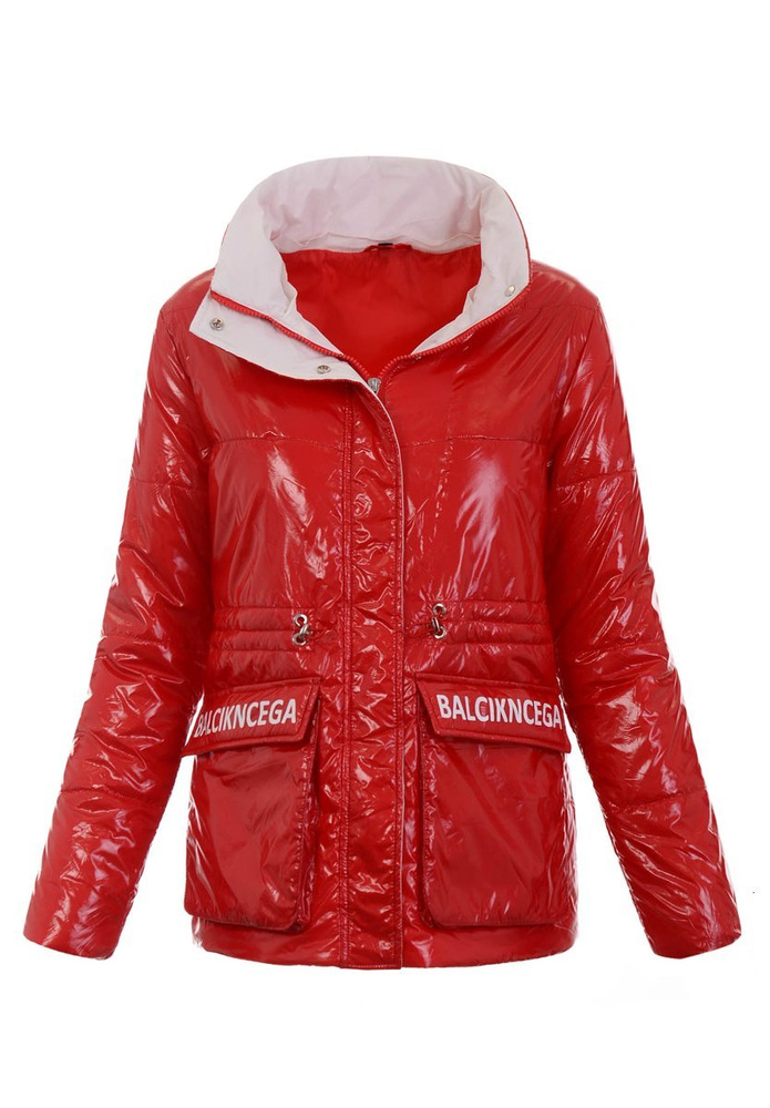 Damska Wiosenna Kurtka Olena Czerwona