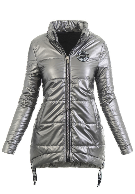 Damska Kurtka Przejściowa Wiosenna Marta Grafitowa