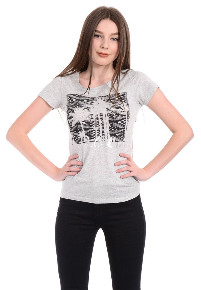 Damska Koszulka T-shirt Szara