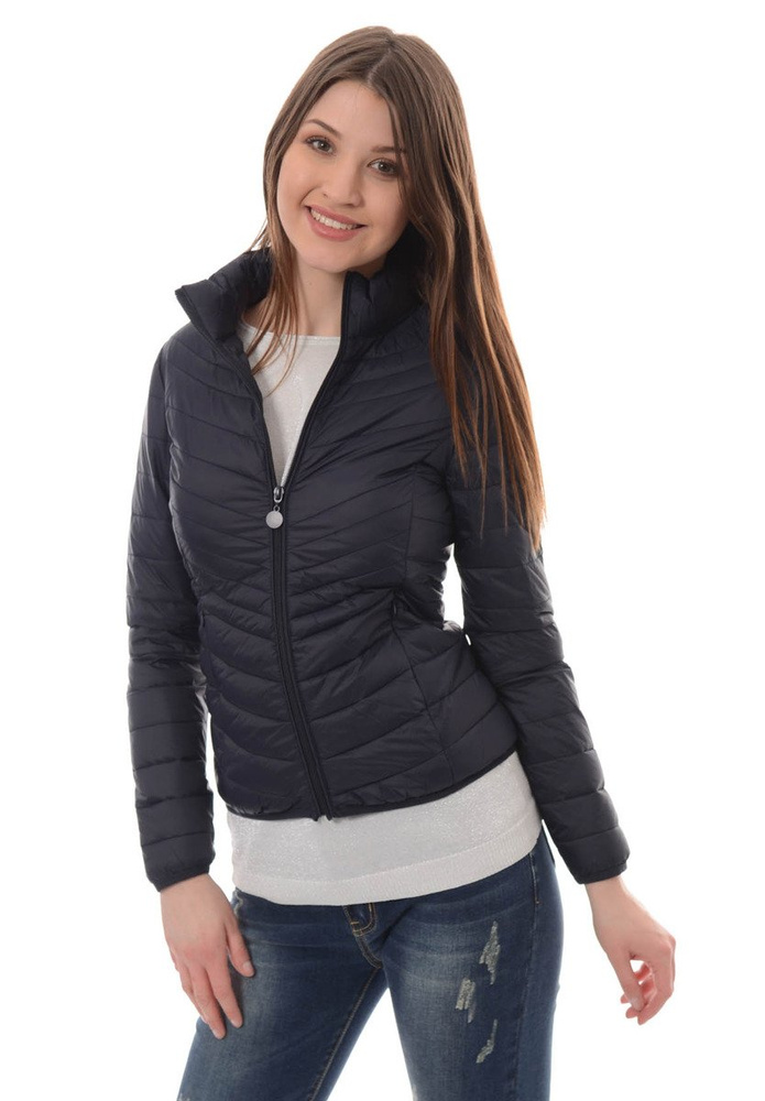 Damska Wiosenna Kurtka Granat