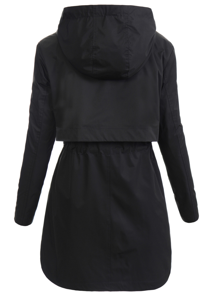 Damska Kurtka Parka Wiosenna Lili Czarna