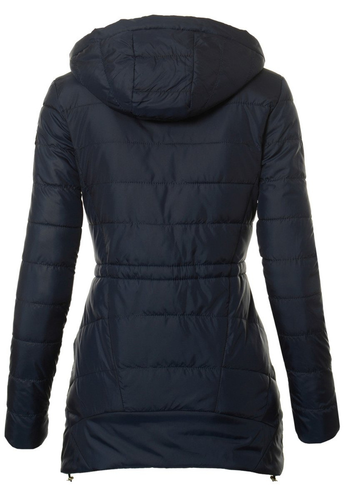 Damska Jesienna Wiosenna Kurtka Lilien Granatowa