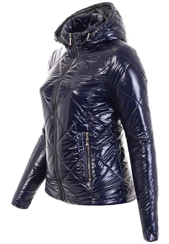 Damska Wiosenna Kurtka Stefania Granatowa