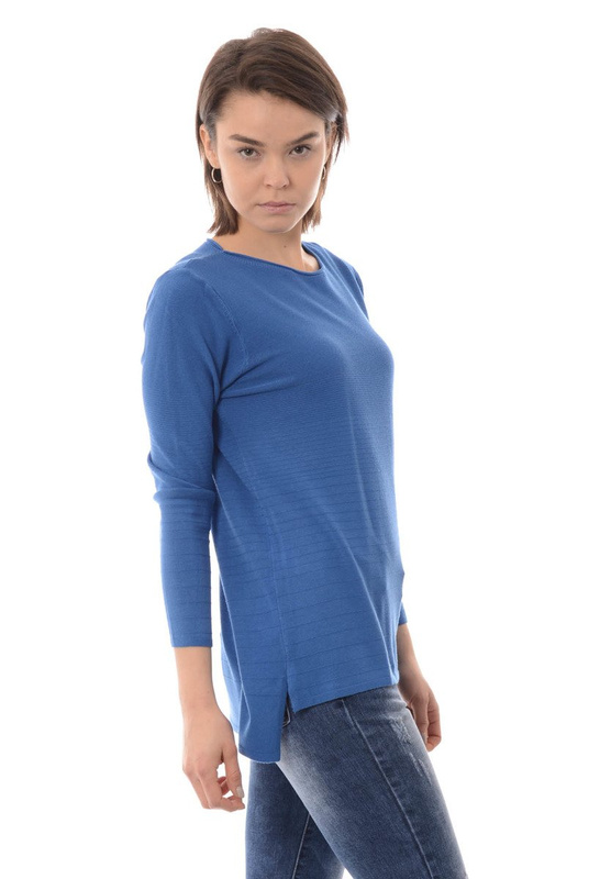 Damska Bluzka Sweterek Niebieski