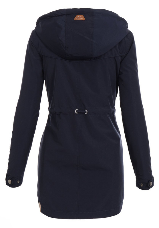 Kurtka Dwustronna Claudia Wiosenna Granatowo - Żółta