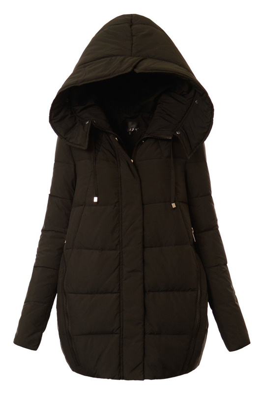 Puchowa Damska Kurtka Zimowa Lexi Czarna